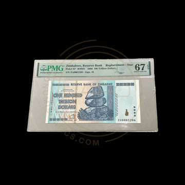 Zimbabwe-100 Trillion Dollar Pmg 67 Serie ZA